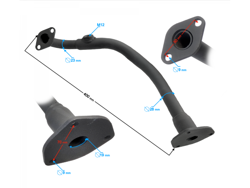 Muffler collector for Falcon 125 Muffler collector for Falcon 125