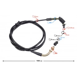 Gas throttle cable for Galactic scooterEuro 4