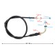 Gas throttle cable for Fighter 2 moped