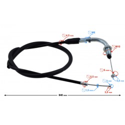 Gas throttle cable for Ranger Classic moped