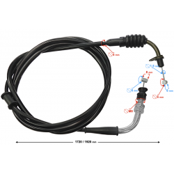 Gas throttle cable for B-Max scooter