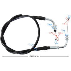 Throttle cable GT 125 Throttle cable GT 125