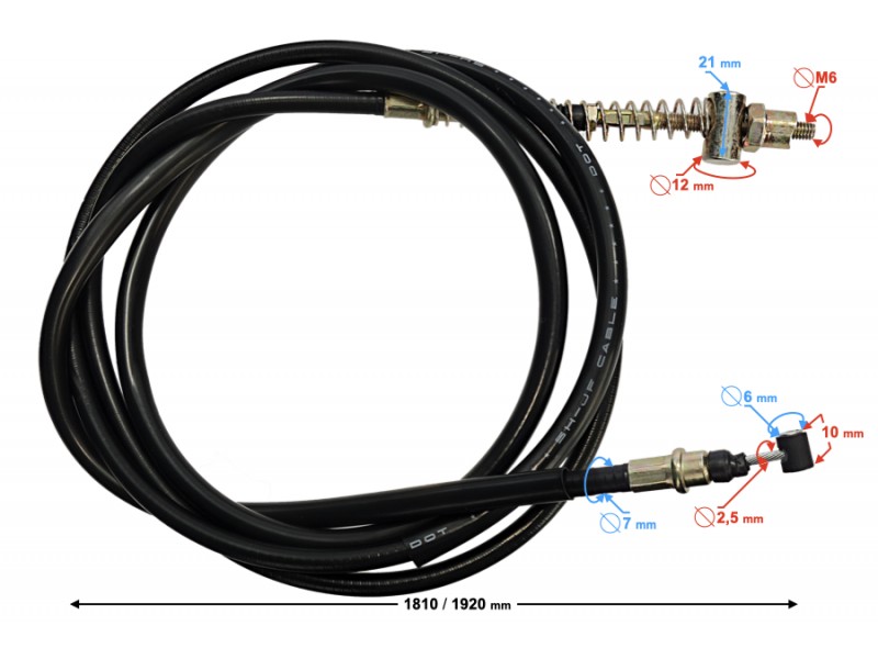 Rear brake cable Firefox Euro 4