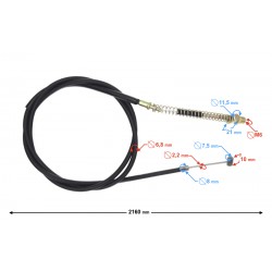 Rear brake cable for B-Max scooter