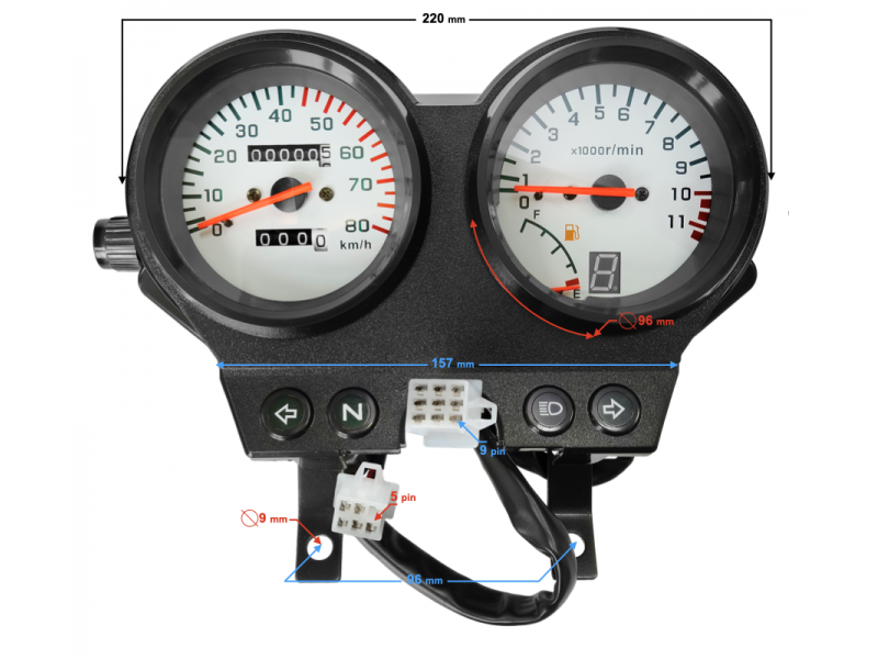 speedometer for Fighter 2 moped