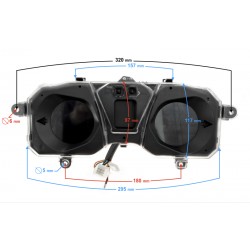 Digital speedometer for B-Max scooter, injection