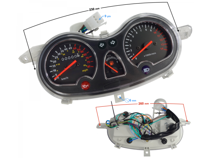 speedometer for Falcon 2 scooter