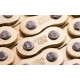 Moretti drive chain 428H-130 gold (without o-ring) for moped