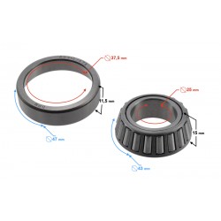 Needle seatpost bearing for Hyper 125 motorcycle