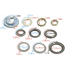 Seatpost bearings for B-Max scooter (set)