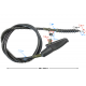Clutch cable for Hyper 125 motorcycle