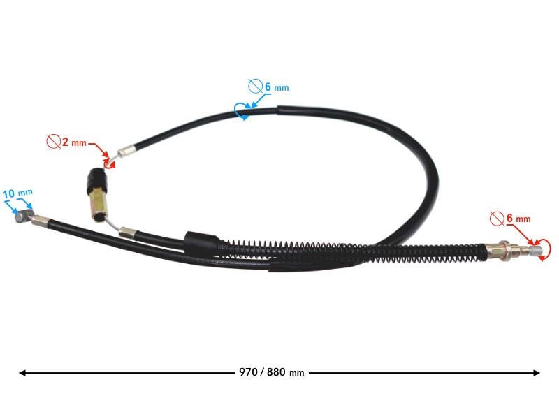 Clutch cable for Fighter 2 moped