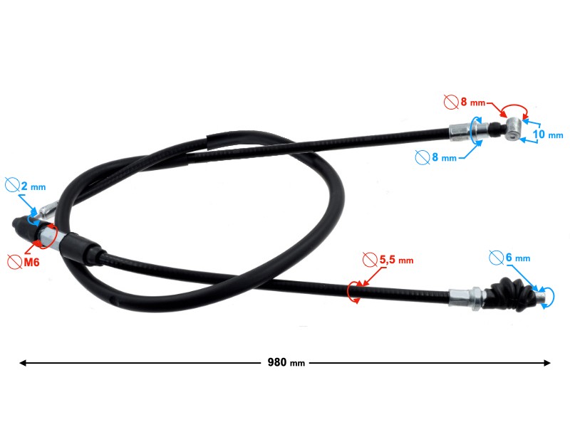 Clutch cable for Ranger Classic moped