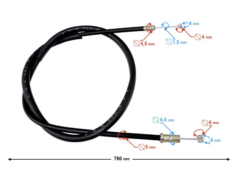 Suction cable for Ranger Classic moped