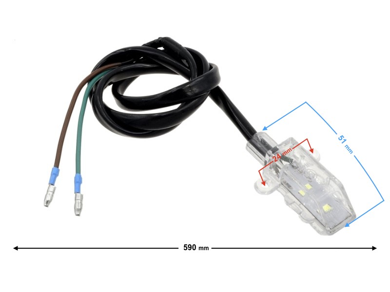 license plate lamp for FR 2 moped