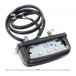 License plate lamp for Hyper 125 motorcycle