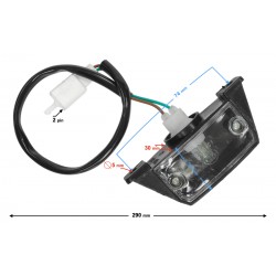 License plate lamp Scalpel 50