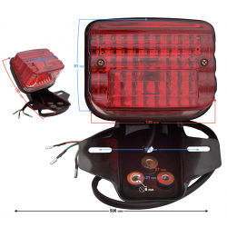 Rear lamp for Ranger Classic moped