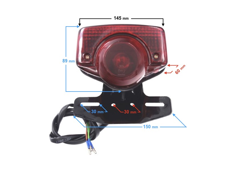 rear lamp for Ranger Classic (E4) moped