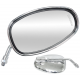 R + R mirrors silver (thread diameter 10mm) for moped Fighter 1 without homologation