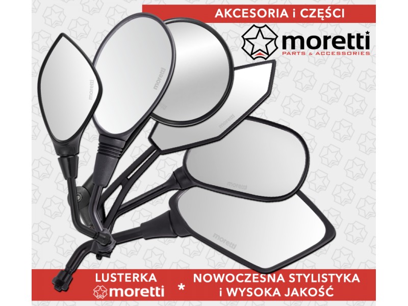 R + R mirrors (thread diameter 10mm) for moped Fighter 3 with homologation