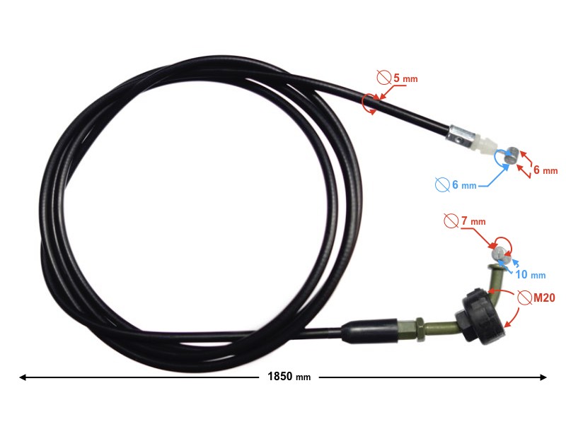 Boot lock cord for Primo scooter