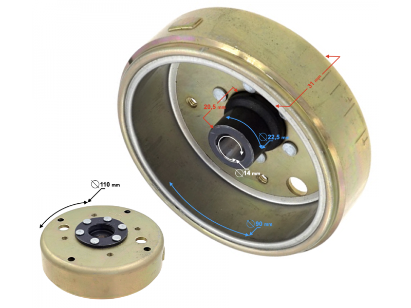 Magneto for scooter 50cc 4T