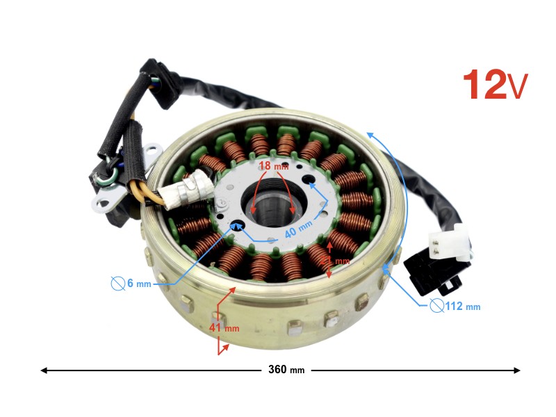 Magneto with ignition for Falcon 125 scootercc