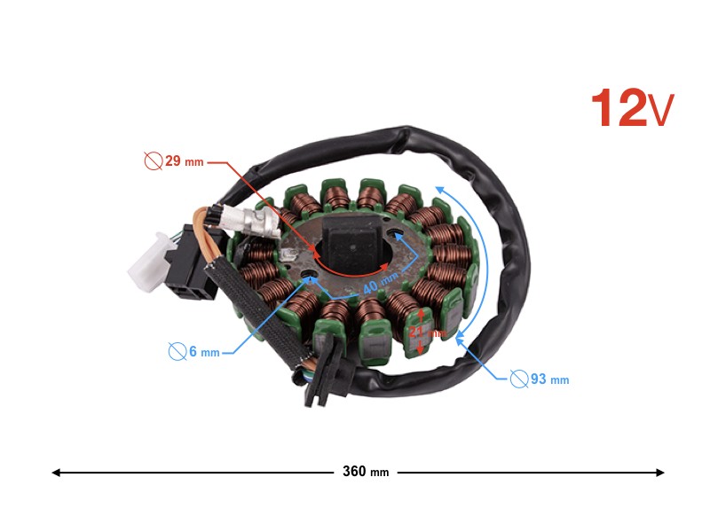 Magneto with ignition for Falcon 125 scootercc