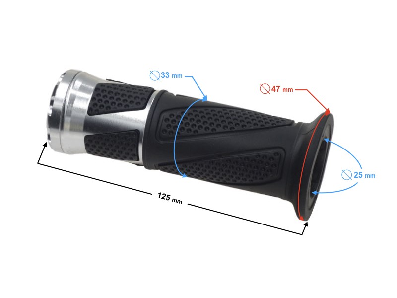 Left grip for E-Max scooter