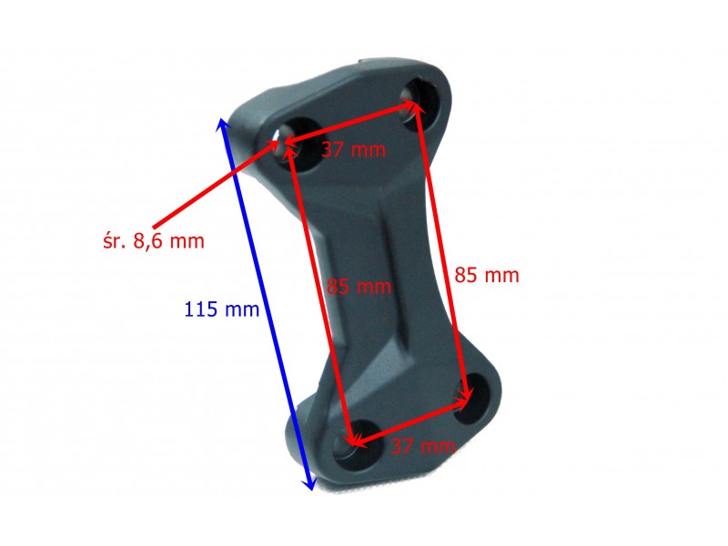 Steering wheel mounting for Hyper 125 motorcycle