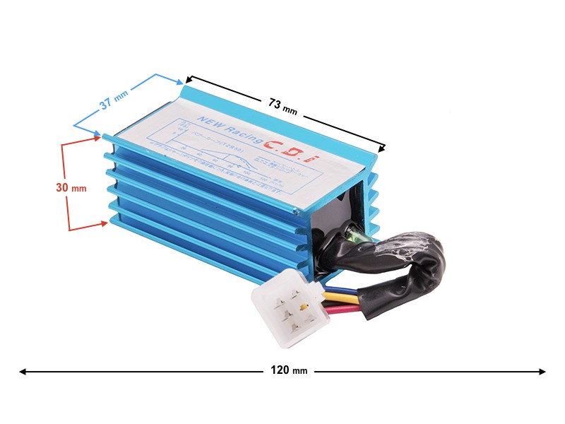 Ignition module for scooter - blue tuning