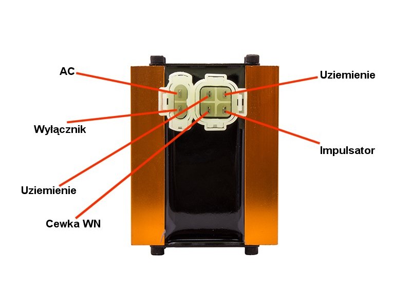 Ignition module for Huragan 5 scooter - 4T gold tuning