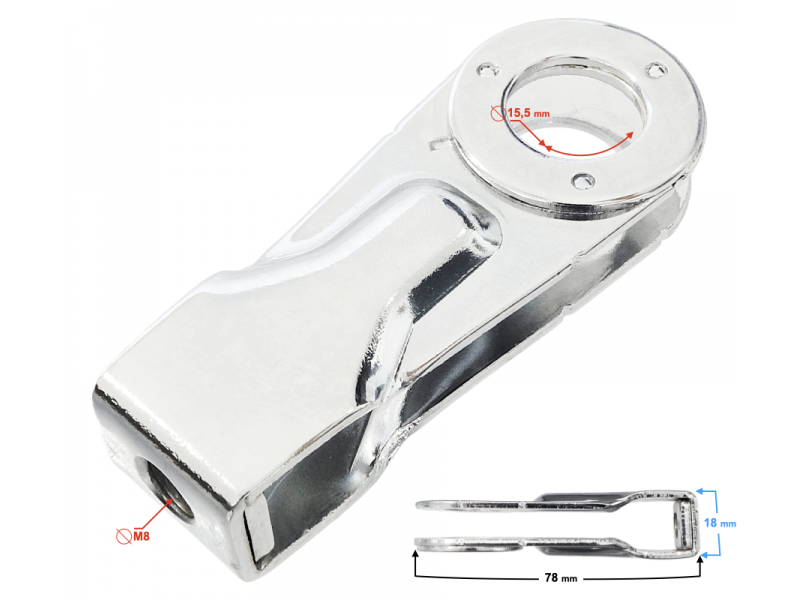 Chain tensioner for motorcycle Cafe Racer