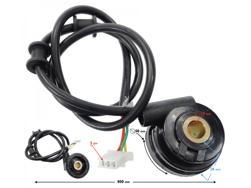 Speedometer drive for Hyper 125 motorcycle