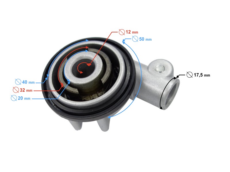 Speedometer drive for Falcon 2 scooter