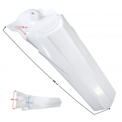 Rear fender housing white NXT250 Base