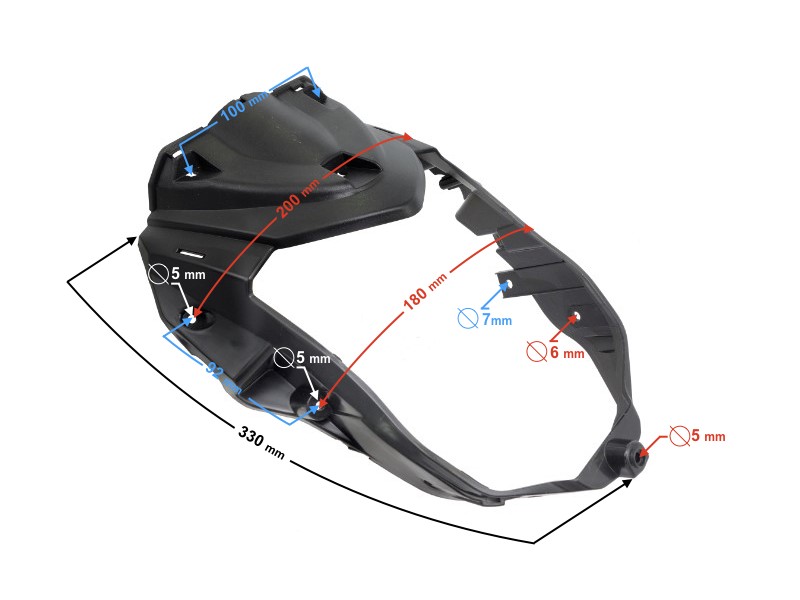 front headlamp cover for FR 2 moped