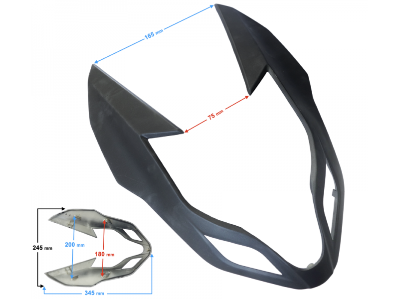 bottom headlight cover for FR 2 moped