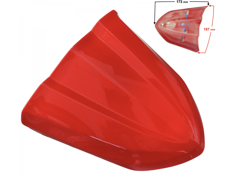 Upper headlight cover (speedometer cover) red for FR 2 moped