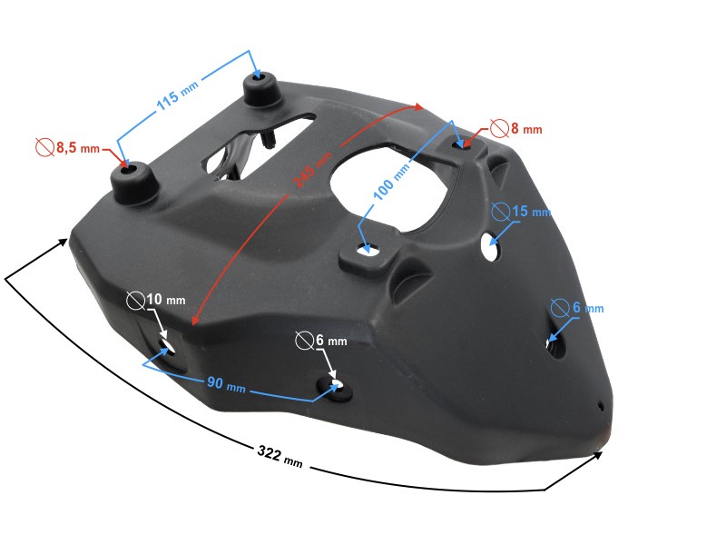 Front headlight cover for FR 2 moped