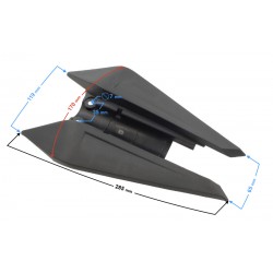 Rear center bumper cover for FR 2 moped