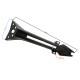 Rear bumper longitudinal cover for FR 2 moped