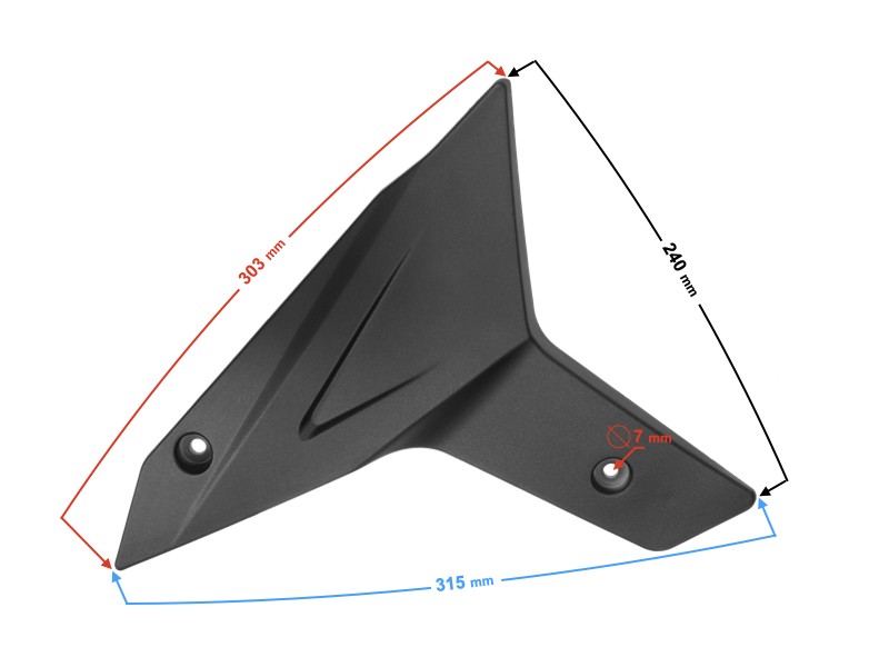 Left plow engine cover for FR 2 moped