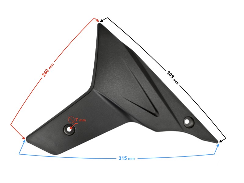 Right plow engine cover for FR 2 moped