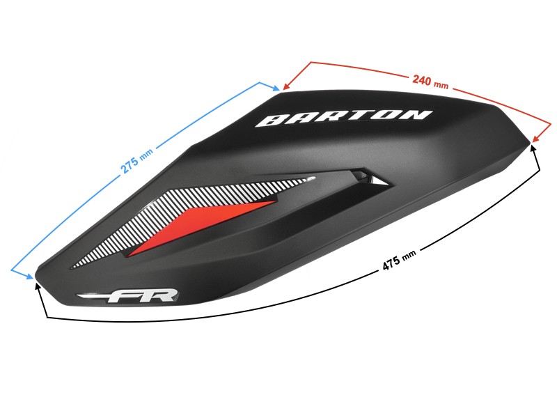 front left cover for FR 2 moped, red