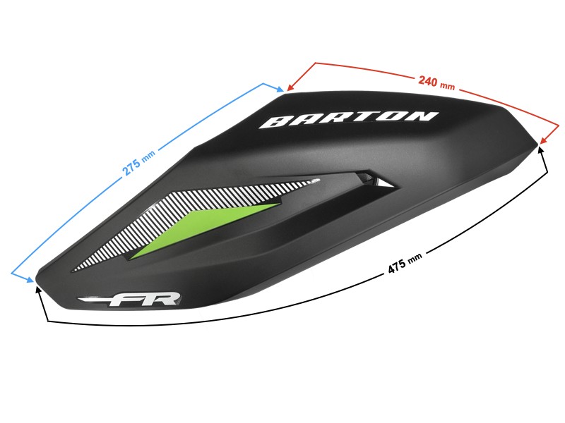 front left cover for FR 2 moped, green