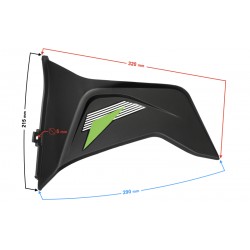 Front lower left casing, green, for FR 2 moped