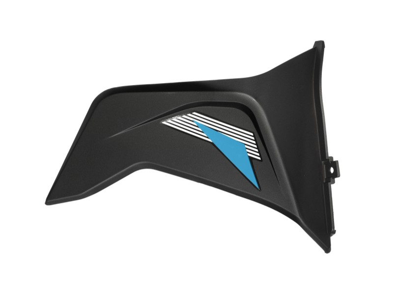 Front lower right casing, blue, fo FR 2 moped