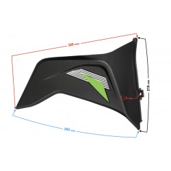 front lower right casing, green, for FR 2 moped